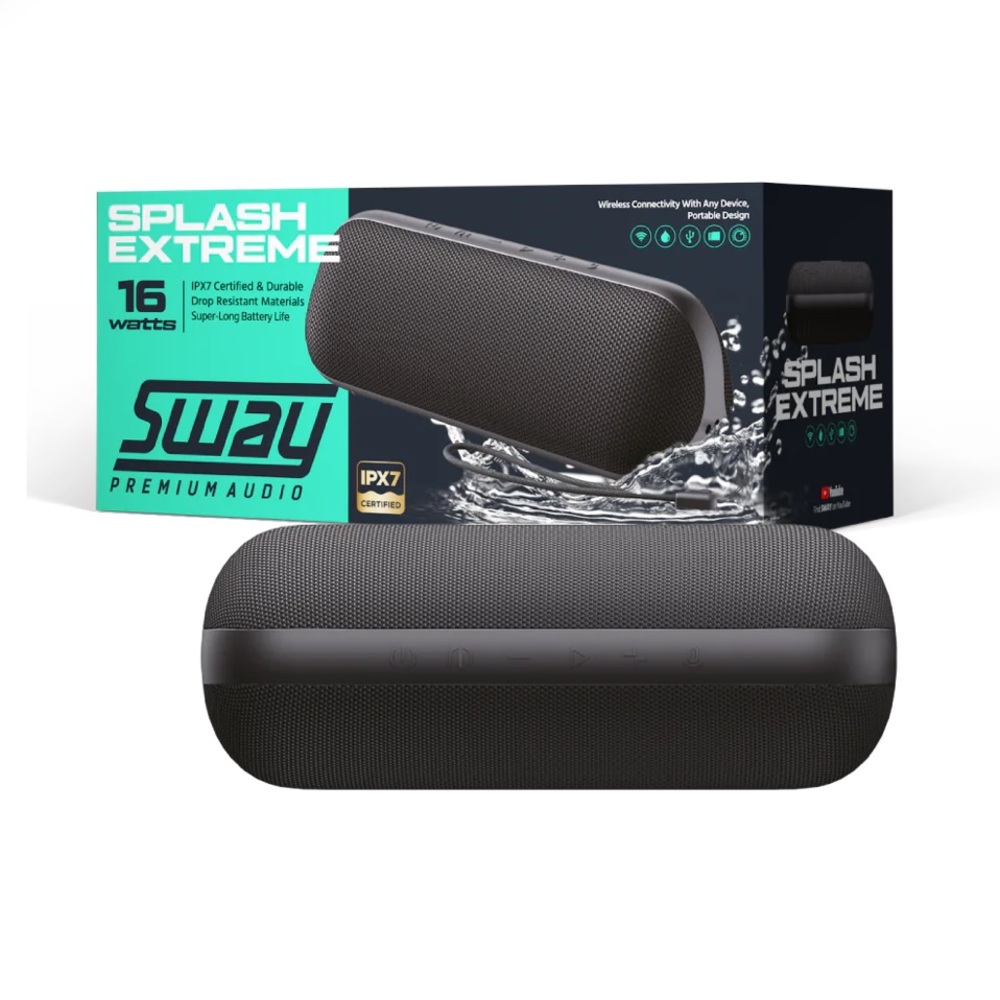 New Splash Extreme Speaker|IPX7 Waterproof |Extended Battery Life Drop Resistant